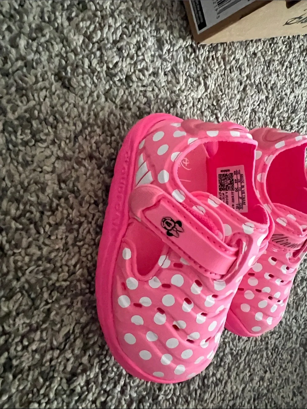 Disney Pink Minnie Polka Dot Water Shoes